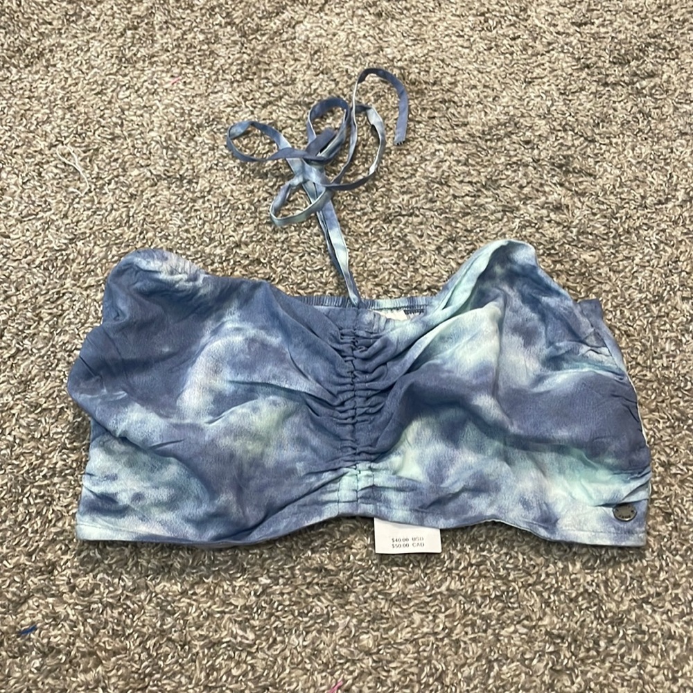 Roxy Womens Halter Crop Top